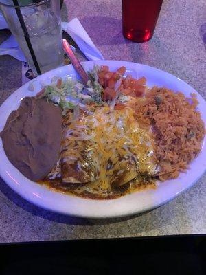 Enchilada plate