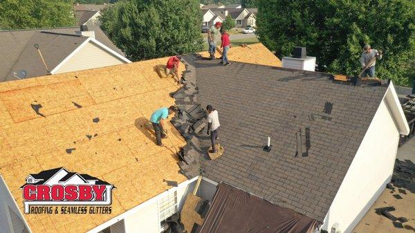 Great job by Crosby Roofing