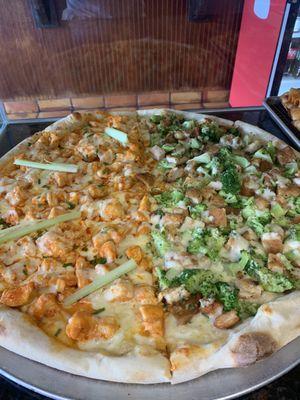 buffalo chicken end chicken and broccoli