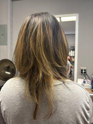 Layered haircut