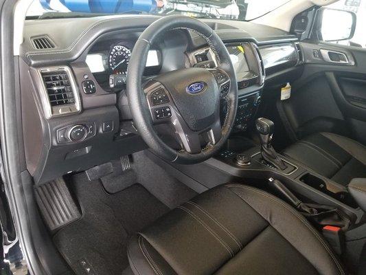 2019 Ford Ranger Lariat interior