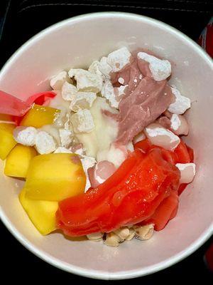 Mixed Berry Flavor Frozen Yogurt