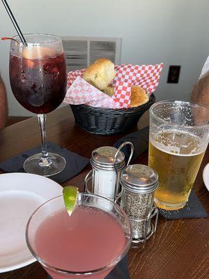 Delicious cosmopolitan and sangria