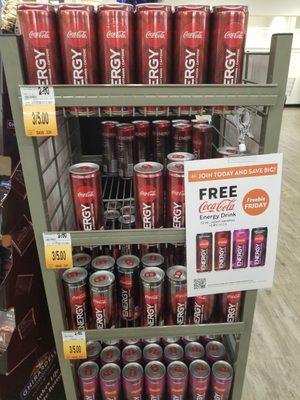 Freebie FRIDAY  last day to claim Coke Energy Drink. Available in Regular and Cherry including the new Zero Sugar version. No Aspartame!