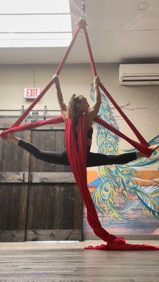 Take to the air with silks