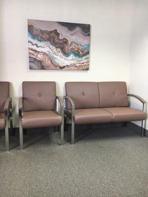 Part of the waiting room.