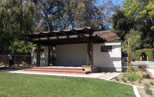 The new banshell at Shelton Park serves as a great place to relax and put on a live performance!