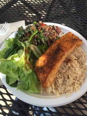 Blackened salmon plate $8.95