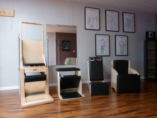 Moxie has ALL the chairs available within the Pilates Method for your body's needs!