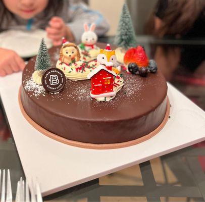 Holiday Friends Chocolate Cake