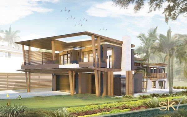 New Custom Home currently being built in Encinitas, CA.