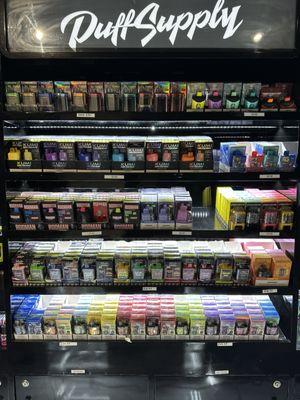 50% off on all disposables vapes that's present on this shelf!