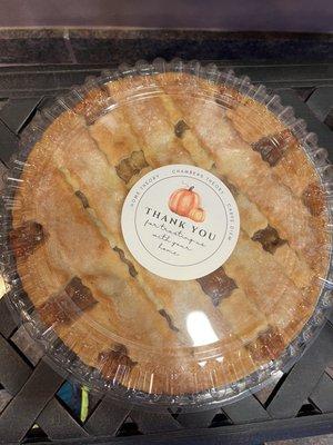 Happy Thanksgiving! Thank you for the holiday apple pie to clients!