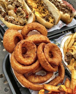 House fried beer battered onion rings