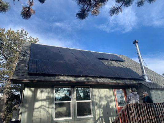 We don't get out to Pine, CO very often, but this customer got our attention and we delivered the solar energy system she wan...