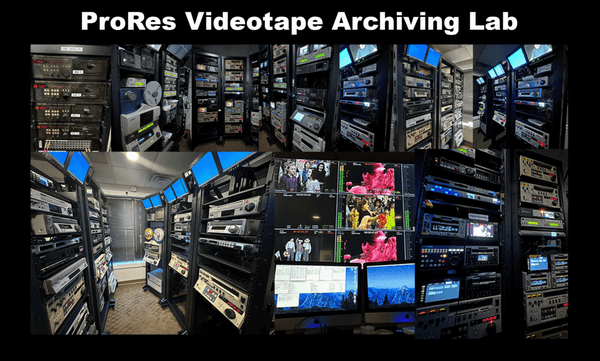 Our ProRes Broadcast Videotape Archiving Lab is here to help digitize old obsolete professional video formats.