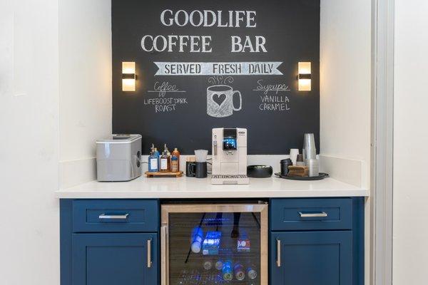 Our coffee bar!