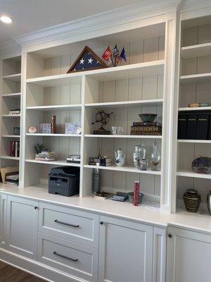 Custom designed and built home offices and bookcases