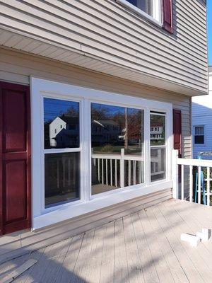 Front windows that replaced old and leaky bay window