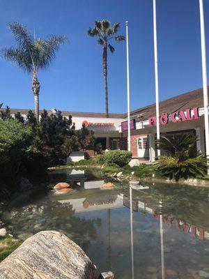 Courtyard leading to the studio