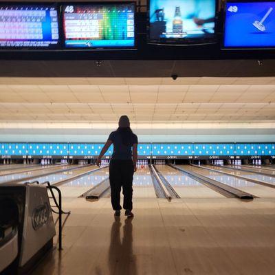 me whooping ass in bowling