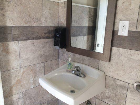 remodeled and always clean restroom for customers