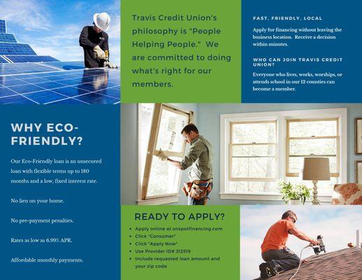 Travis Credit Union Financing Available