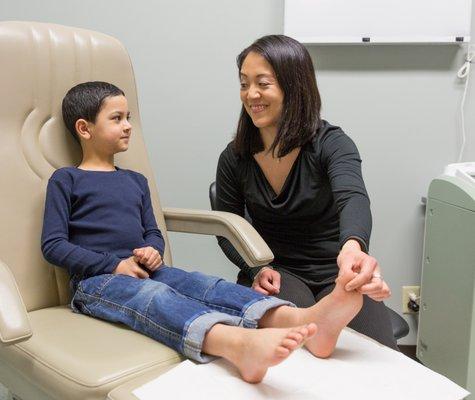 Dr. Nagata specializes in Pediatric Podiatry care.