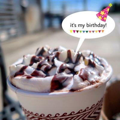 Celebrate life with a yummy cup of hot cocoa!