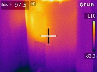 Thermal Imaging-element out on hot water heater