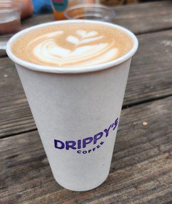 Drippy's Latte with mocha syrup