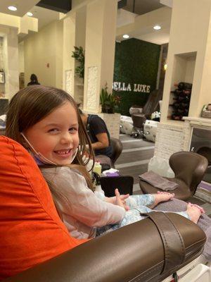 "Daddy, is this place called Ella Luxe?"  "I'm going to call it Bella Ella Luxe!"