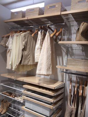 Sample closet - it would be great to be so organized!