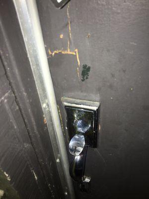 DOOR WAS KICKED IN REFUSE TO REPLACE