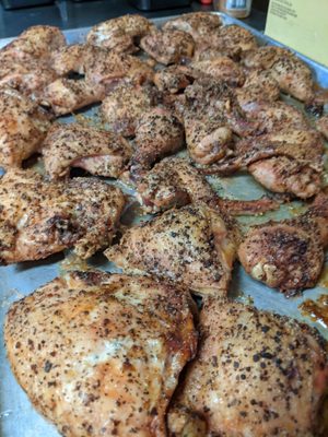 Seasoned Baked chicken