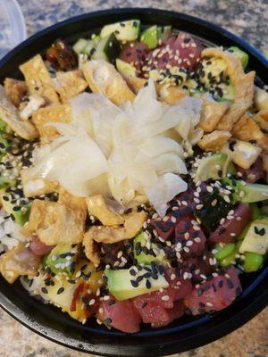 Poke bowl filled with goodness!!!!