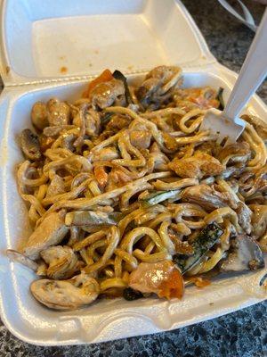 Double Chicken Hibachi with Noodles