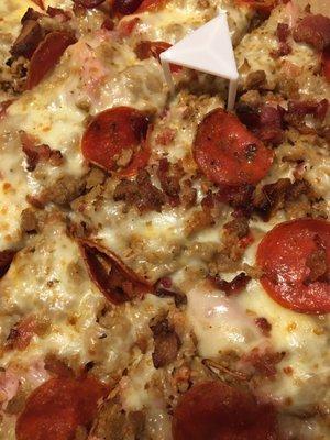 Best thin crust Meat Lover's Pizza