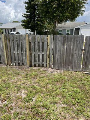 Wooden gate repair