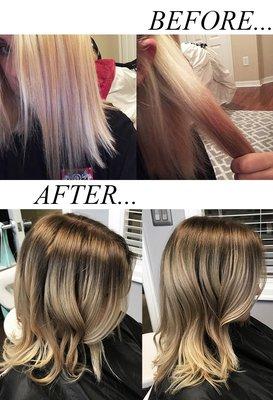 Chelsea is INCREDIBLE! She transformed my nightmare of a color job to a gorgeous color melt!