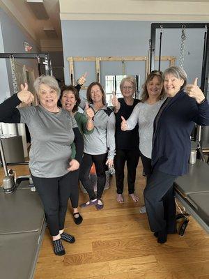 Fun Group Pilates Reformer Fitness Class