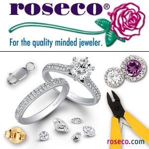 Roseco Logo & Products: Findings, Mountings, Stones, Tools, Supplies, and More!