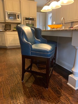 Reupholstered bar stools