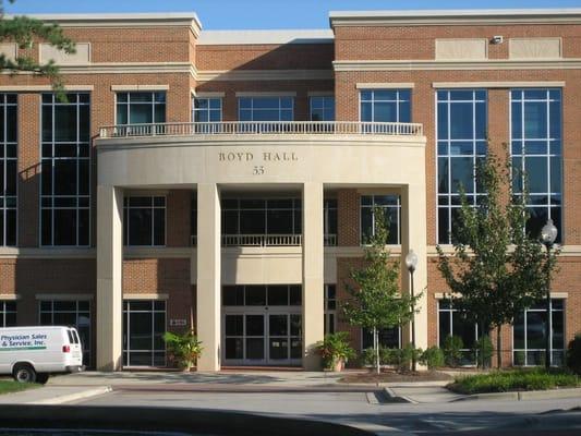 Located inside of the Boyd Hall Building.