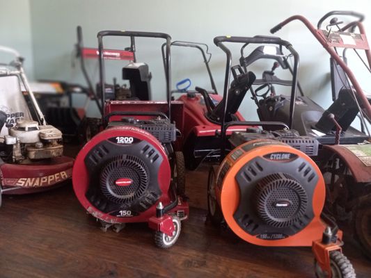 A close up of our sought after snow blowers. Pre-owned but great condititon and operation.