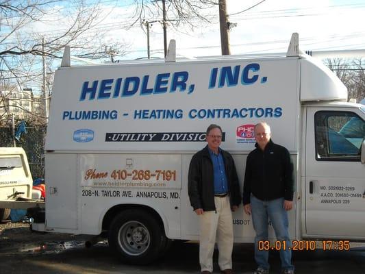 Heidler, Inc. Utility Division Truck with Steve & Mick Heidler