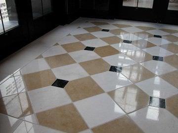 Tile floor cleaning and polishing