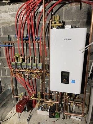 Navien tankless combination unit