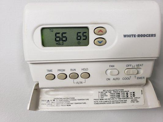 We can diagnose issues with thermostats.