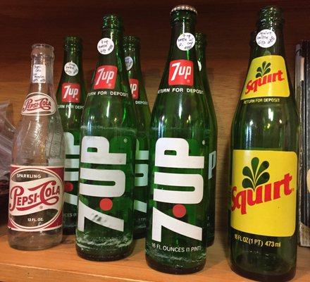 Antique Glass Soda Bottles. February 2017